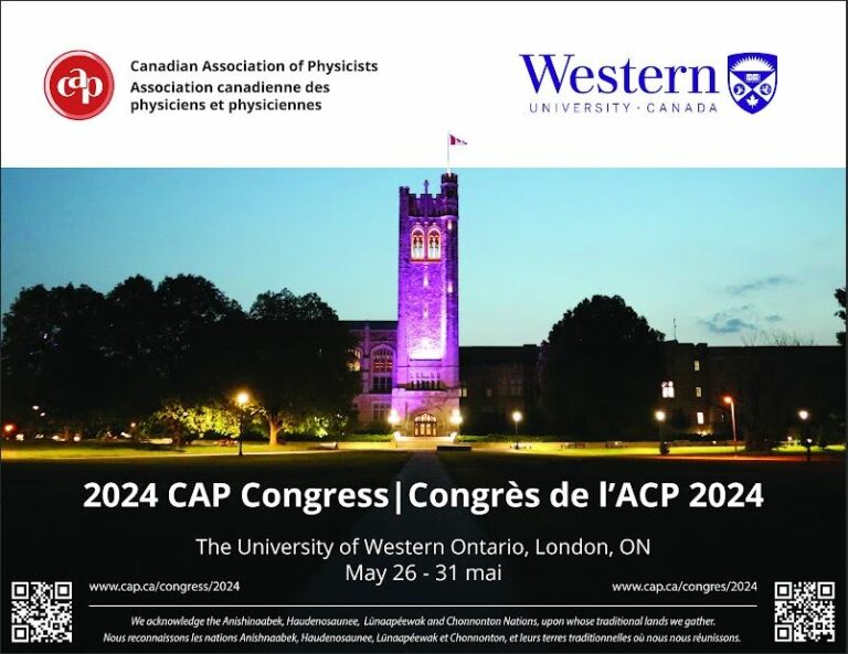 Canadian Association of Physicists 2024 CAP Congress